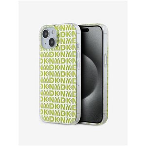 PC/TPU Repeat Pattern Zadní Kryt pro iPhone 15 Yellow DKNY obraz