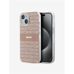 PC/TPU Repeat Pattern Tonal Stripe Magsafe Zadní Kryt pro iPhone 14 Pink DKNY obraz