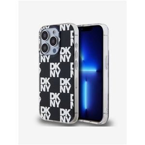 PC/TPU Checkered Pattern Zadní Kryt pro iPhone 14 Pro Black DKNY obraz