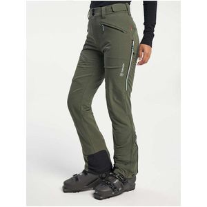 dámské skialpové softshellové kalhoty TENSON Touring Softshell Pant W tmavá khaki obraz