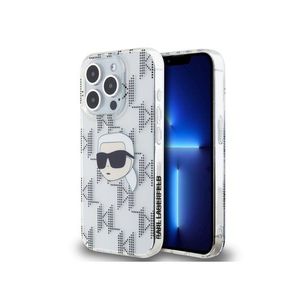 Karl Lagerfeld IML Electroplated Karl Head Zadní Kryt pro iPhone 15 Pro Transparent obraz