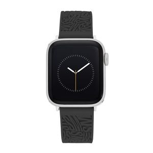 Dámský černý silikonový řemínek Steve Madden pro Apple Watch 38/40/41mm, WS/1003BKSV384041 obraz