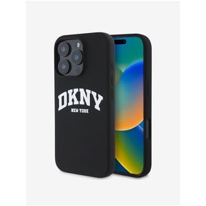 DKNY Liquid Silicone Arch Logo MagSafe Zadní Kryt pro iPhone 16 Pro Max Black obraz