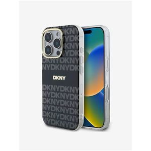 DKNY PC/TPU Repeat Pattern Tonal Stripe Magsafe Zadní Kryt pro iPhone 16 Pro Max Black obraz