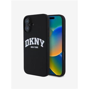 DKNY Liquid Silicone Arch Logo MagSafe Zadní Kryt pro iPhone 16 Plus Black obraz