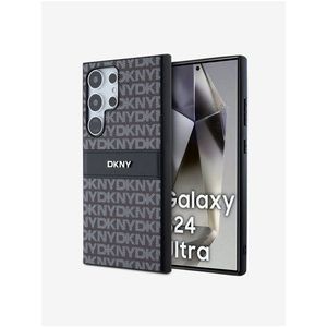 DKNY PC/TPU Repeat Pattern Tonal Stripe Zadní Kryt pro Samsung S24 Ultra Black obraz