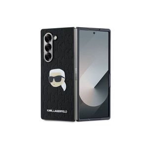 Karl Lagerfeld PU Saffiano Monogram Karl Head Zadní Kryt pro Samsung Galaxy Z Fold 6 Black obraz