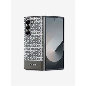 DKNY PU Leather Repeat Pattern Bottom Stripe MagSafe Zadní Kryt pro Samsung Galaxy Z Fold 6 Brown obraz