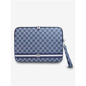 DKNY PU Leather Checkered Pattern and Stripe Obal na Notebook 13/14 Blue" obraz