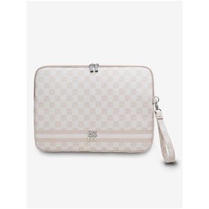 DKNY PU Leather Checkered Pattern and Stripe Obal na Notebook 13/14 Pink" obraz