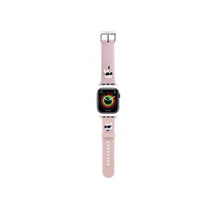 Karl Lagerfeld Karl and Choupette Head NFT Řemínek pro Apple Watch 38/40/41 Pink obraz