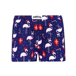 Dámske boxerky Flamingo Frogies Christmas modrá | fuchsiová S Frogies obraz