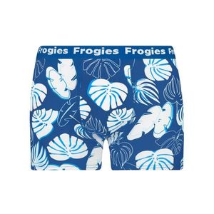 Pánské boxerky Frogies Tropical modrá | bílá M Frogies obraz