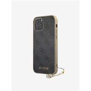 Guess 4G Charm Zadní Kryt pro iPhone 12/12 Pro 6.1 Grey obraz