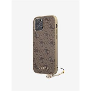 Guess 4G Charm Zadní Kryt pro iPhone 12 Pro Max 6.7 Brown obraz