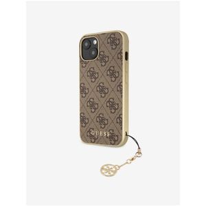 Guess 4G Charm Zadní Kryt pro iPhone 13 Brown obraz