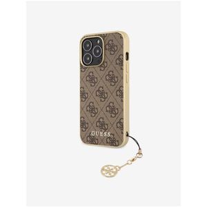 Guess 4G Charm Zadní Kryt pro iPhone 13 Pro Brown obraz