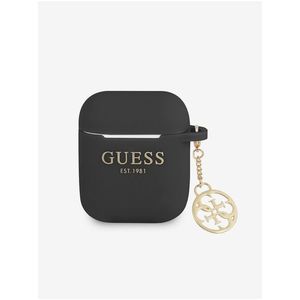 Guess 4G Charm Silikonové Pouzdro pro AirPods 1/2 Black obraz