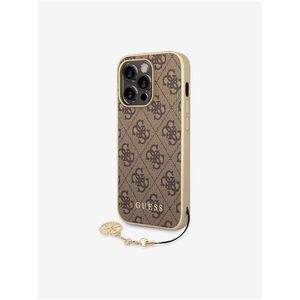 Guess 4G Charm Zadní Kryt pro iPhone 14 Pro Brown obraz