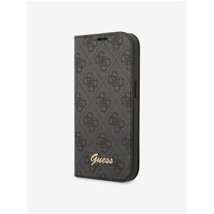 Guess PC/TPU 4G Metal Camera Outline Book Pouzdro pro iPhone 14 Pro Black obraz