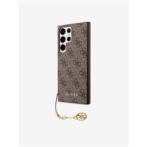 Guess 4G Charm Zadní Kryt pro Samsung Galaxy S23 Ultra Brown obraz