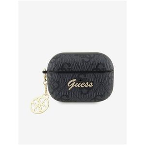 Guess 4G Script PC/PU Charm Pouzdro pro AirPods Pro 2 Black obraz