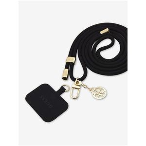 Guess Crossbody Popruh Cord 4G Charm Gold/Black obraz