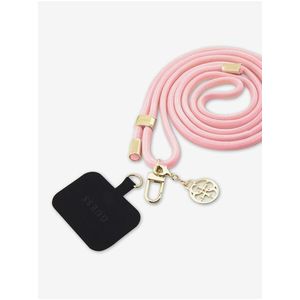 Guess Crossbody Popruh Cord 4G Charm Gold/Pink obraz