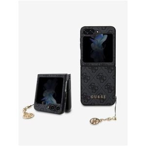 Guess 4G Charm Zadní Kryt pro Samsung Galaxy Z Flip 5 Grey obraz