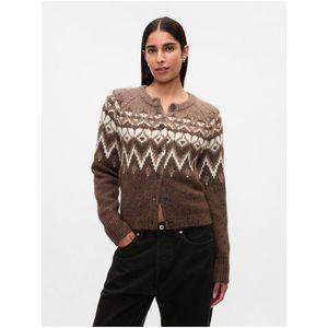 Crop kardigan Fair Isle GAP obraz