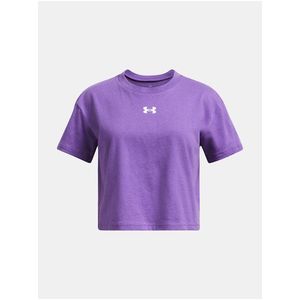 Dívčí tričko Under Armour UA CROP SPORTSTYLE LOGO SS-PPL obraz