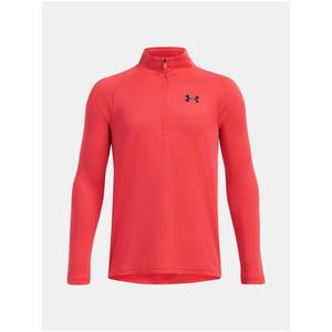 Chlapecké tričko Under Armour UA Tech 2.0 1/2 Zip-RED obraz