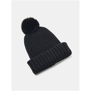 Dámská čepice Under Armour W Halftime Pom Beanie-BLK obraz