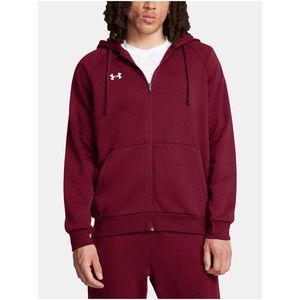 Pánská mikina Under Armour UA Rival Fleece FZ Hoodie-RED obraz