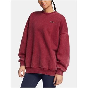 Dámská mikina Under Armour UA Icon HWT Flc OS Crew-RED obraz