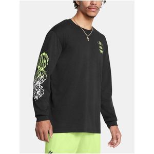 Pánské tričko Under Armour Curry HW Verbiage LS Tee-BLK obraz