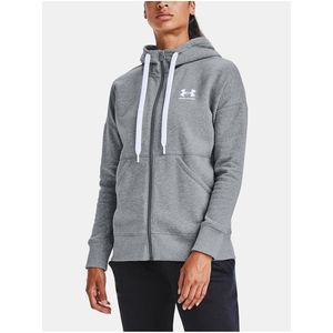 Mikina Under Armour Rival Fleece FZ Hoodie - šedá obraz