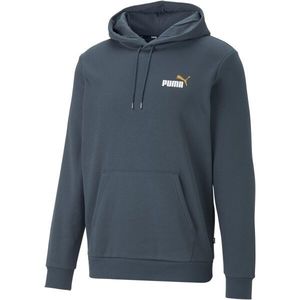 Puma ESSENTIALS+2 COL SMALL LOGO HOODIE Pánská mikina, modrá, velikost obraz