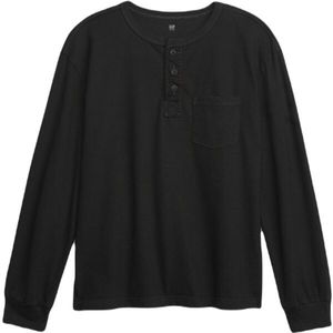 GAP LS VINTAGE HENLEY Chlapecké tričko, černá, velikost obraz