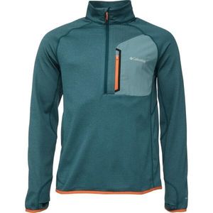 Columbia TRIPLE CANYON HALF ZIP Pánská mikina, tmavě zelená, velikost obraz