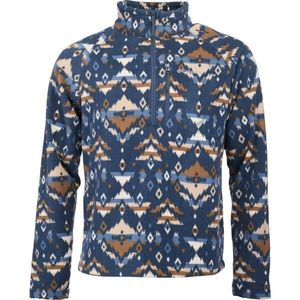 Columbia FAST TREK PRINTED HALF ZIP Pánská mikina, tmavě modrá, velikost obraz