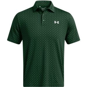 Under Armour PLAYOFF 3.0 Pánské golfové polotričko, tmavě zelená, velikost obraz