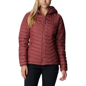 Columbia POWDER LITE HOODED JACKET Dámská bunda, vínová, velikost obraz