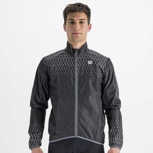 Sportful REFLEX JACKET Pánská cyklistická bunda, černá, velikost obraz