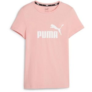 Puma ESSENTIALS LOGO TEE Dívčí triko, růžová, velikost obraz