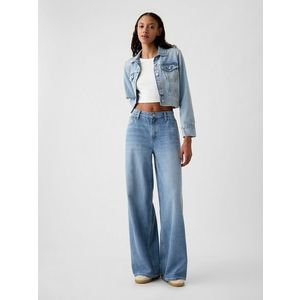 GAP Mid Rise UltraSoft Baggy Jeans Modrá obraz