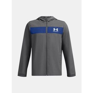 Under Armour UA Sportstyle Windbreaker Bunda dětská Šedá obraz