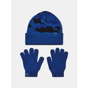 Under Armour B Beanie/Glove Combo Čepice dětská Modrá obraz