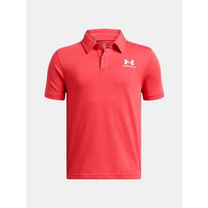 Under Armour UA B Icon Polo Triko dětské Červená obraz