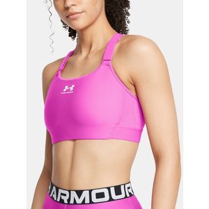 Under Armour UA HeatGear High Sportovní podprsenka Fialová obraz